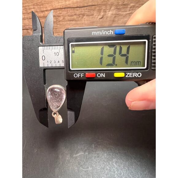 NEW Lepidocrocite super 7 sterling silver teardrop pendant 3.31 grams - Picture 8 of 11